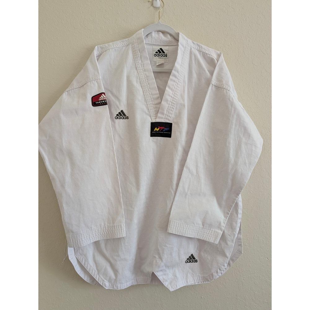 Adidas Taekwondo Dobok Uniform Top Pullover V-Neck Size 4